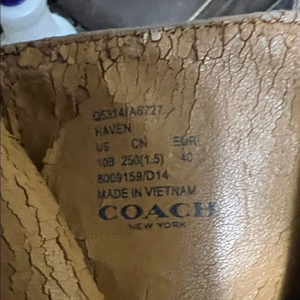 Coach Tan Ankle Booties - Picture 9 of 14